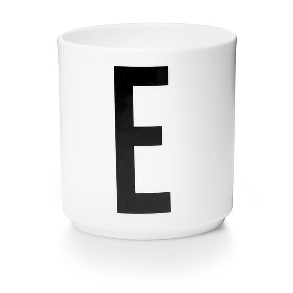 Biały porcelanowy kubek Design Letters Personal E