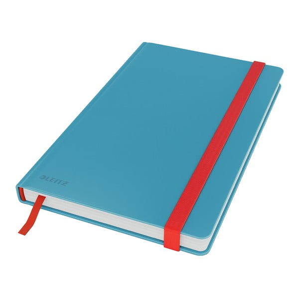 Niebieski notatnik z miękką powierzchnią Leitz, 80 stron
