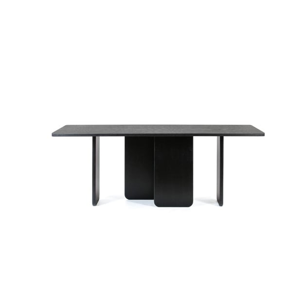 Czarny stół do jadalni Teulat Arq, 200x100 cm