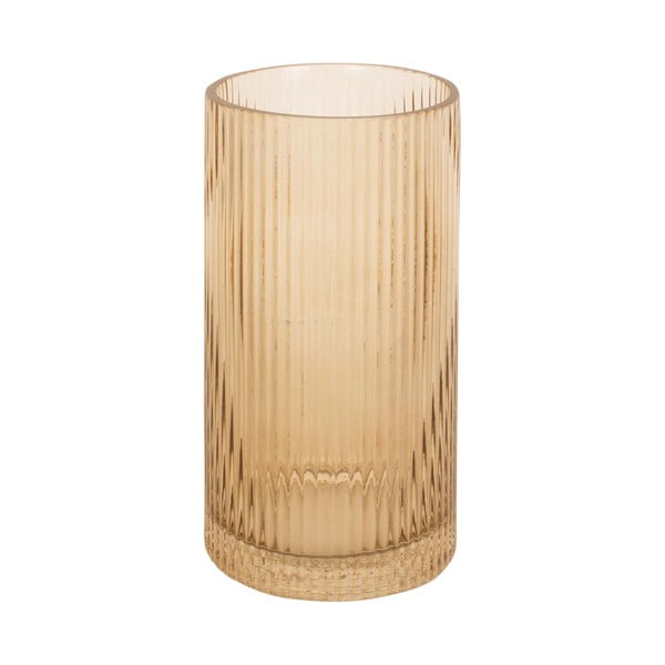 Jasnobrązowy szklany wazon PT LIVING Allure, wys. 20 cm