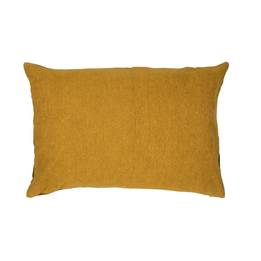 Żółta poduszka z wysoką zawartością bawełny Södahl Klara, 40x60 cm