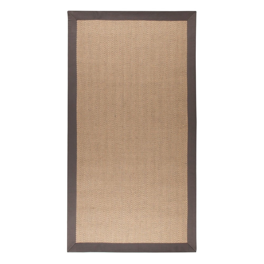 Brązowo-szary dywan z juty Flair Rugs Herringbone, 80x150 cm