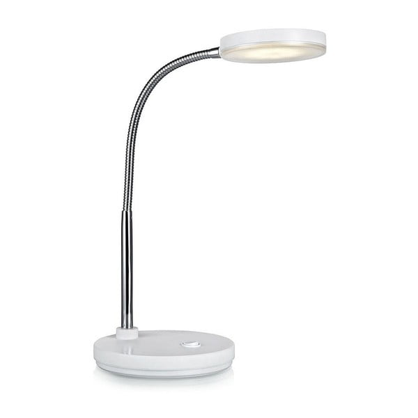Biała lampa stołowa LED Markslöjd Flex