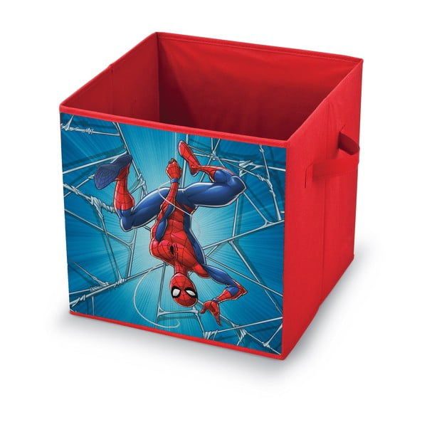 Czerwony pojemnik Domopak Spiderman, 32x32x32 cm