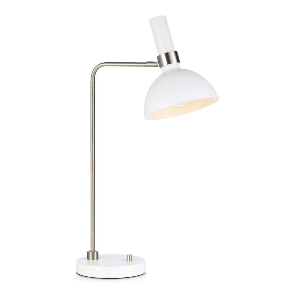 Biała lampa stołowa Markslöjd Larry