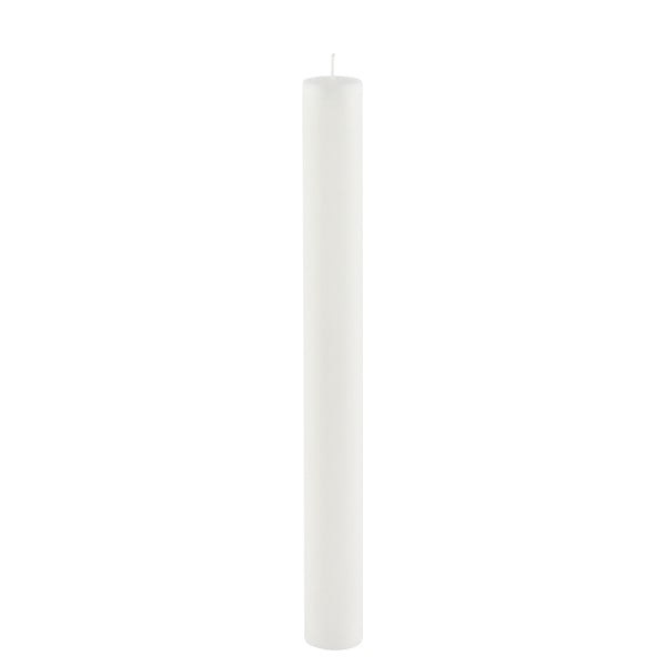 Biała wysoka świeczka Ego Dekor Cylinder Pure, 42 h