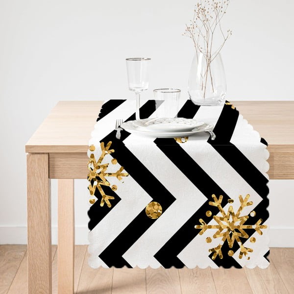 Bieżnik Minimalist Cushion Covers Colorful White Zigzag, 45x140 cm