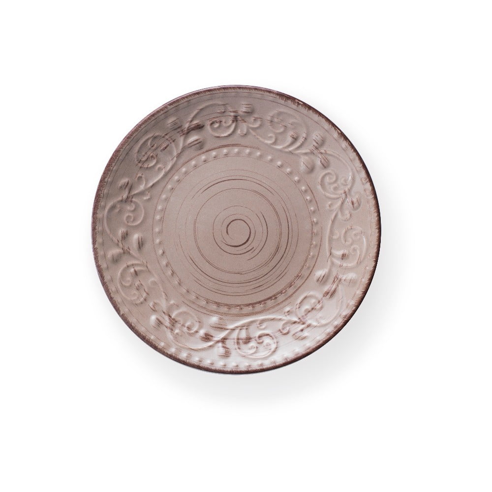 Piaskowo-brązowy talerz kamionkowy Brandani Serendipity, ⌀ 21 cm