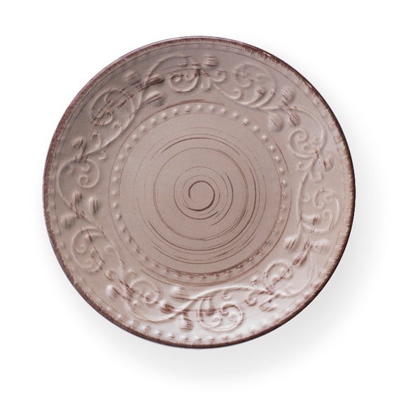 Piaskowo-brązowy talerz kamionkowy Brandani Serendipity, ⌀ 21 cm