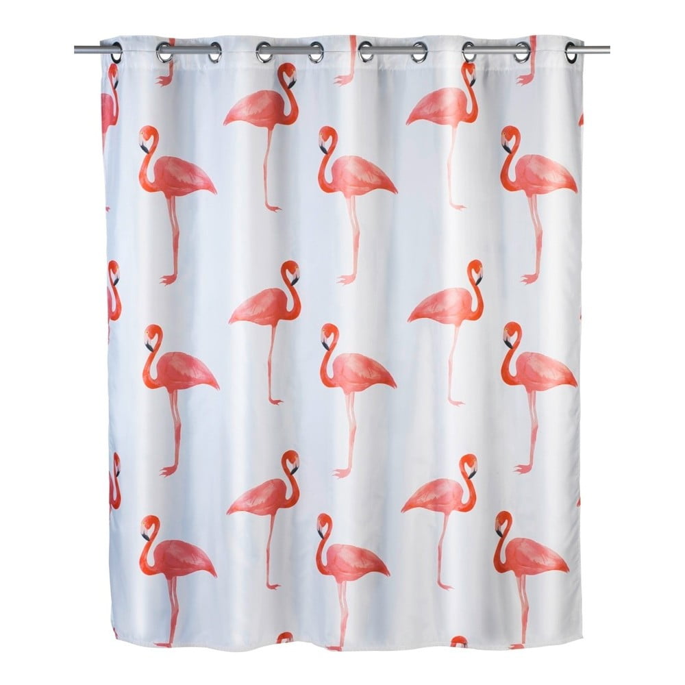 Фото - Душова шторка Wenko Zasłona prysznicowa z warstwą przeciw pleśni  Flamingo, 180x200 cm bi 