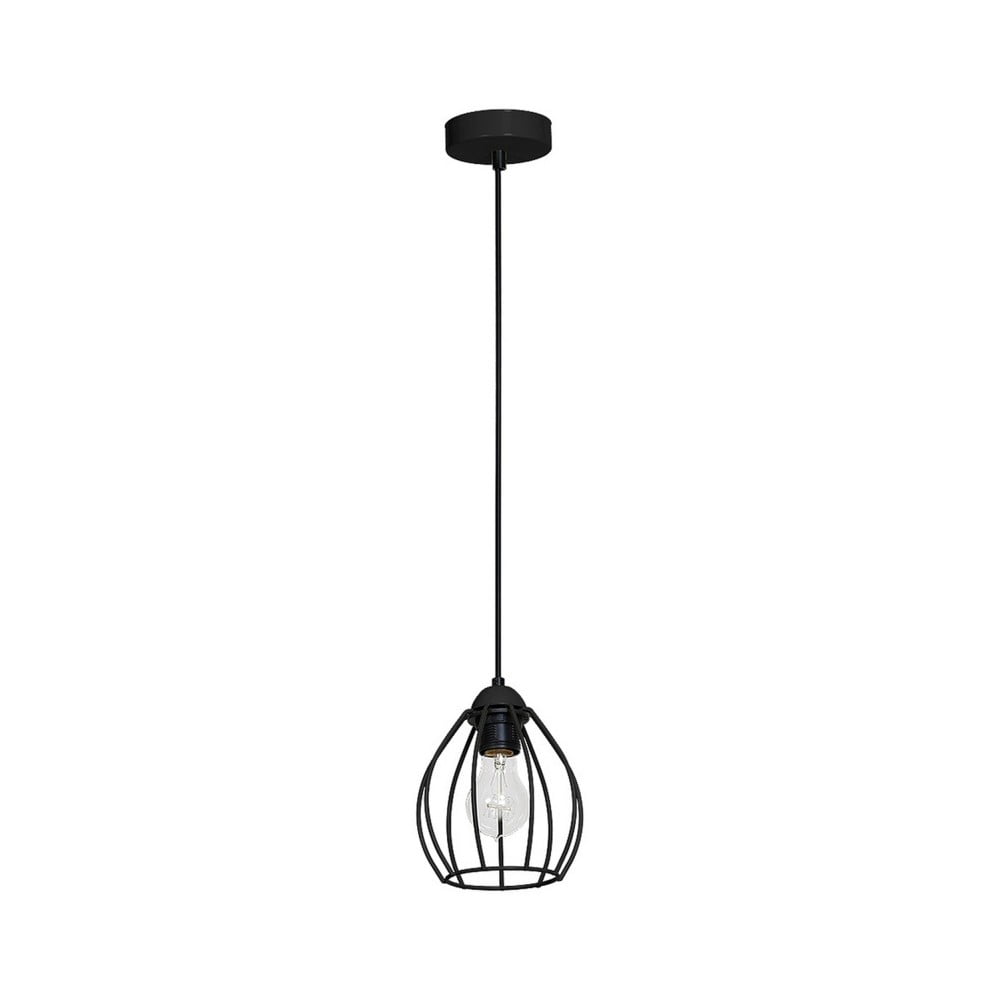 Czarna lampa wisząca Don Uno