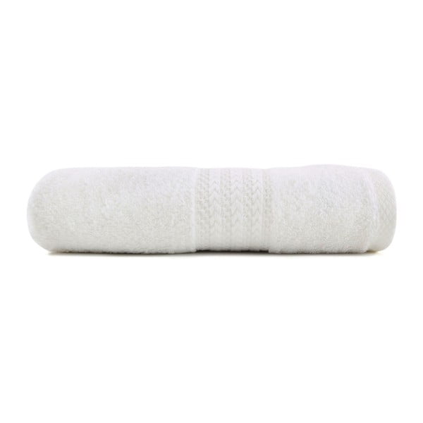 Biały ręcznik z czystej bawełny Sunny, 50x90 cm