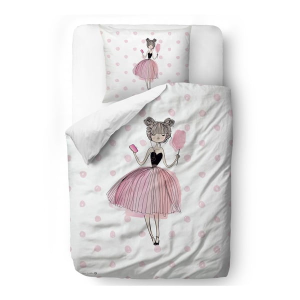Bawełniana pościel Mr. Little Fox Pink Girls, 140x200 cm