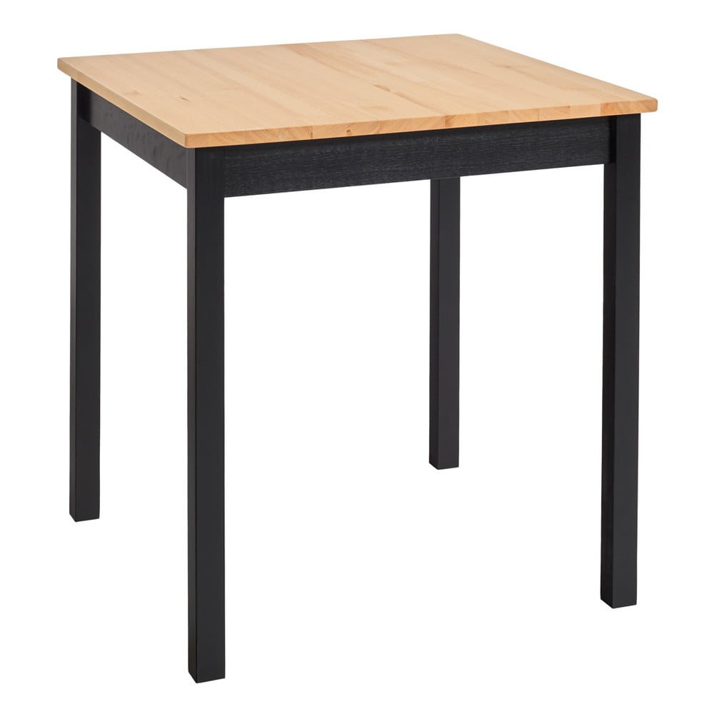 Фото - Обідній стіл Stół z drewna sosnowego z czarną konstrukcją Bonami Essentials Sydney, 70x
