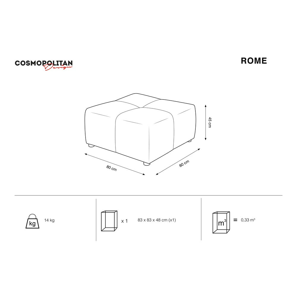 Beżowy moduł sofy Rome – Cosmopolitan Design