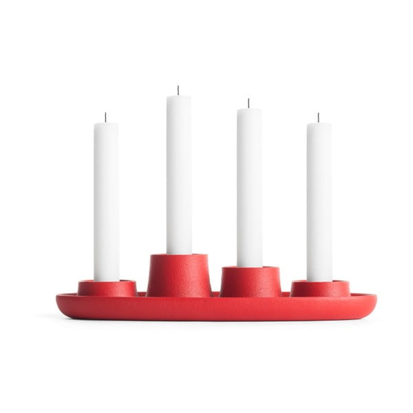 Czerwony świecznik EMKO Aye Aye Four Candles