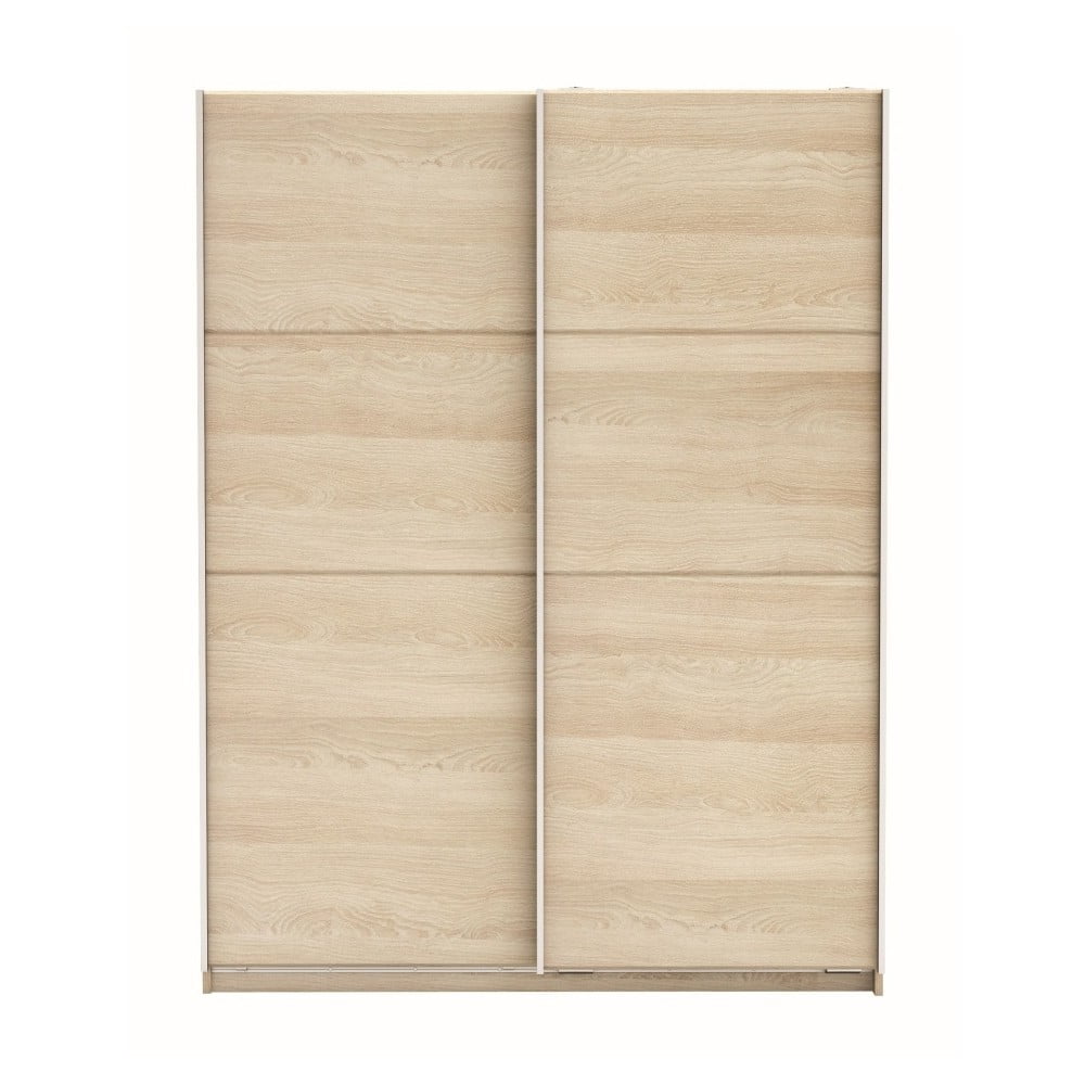 Szafa 2-drzwiowa z dekorem jasnego drewna dębowego Fast