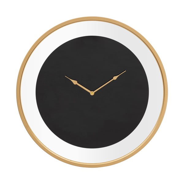 Czarny zegar ścienny Mauro Ferretti Fashion, ø 60 cm