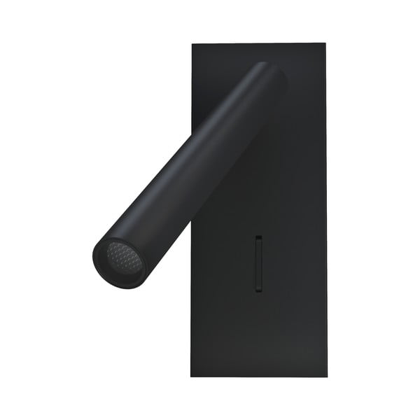 Czarny kinkiet SULION Clara, wys. 16,5 cm