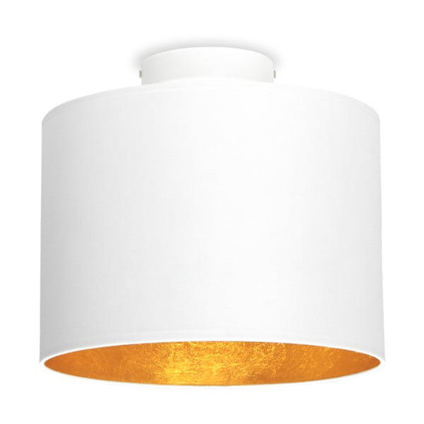 Biała lampa sufitowa z elementami w kolorze złota Sotto Luce MIKA, Ø 25 cm