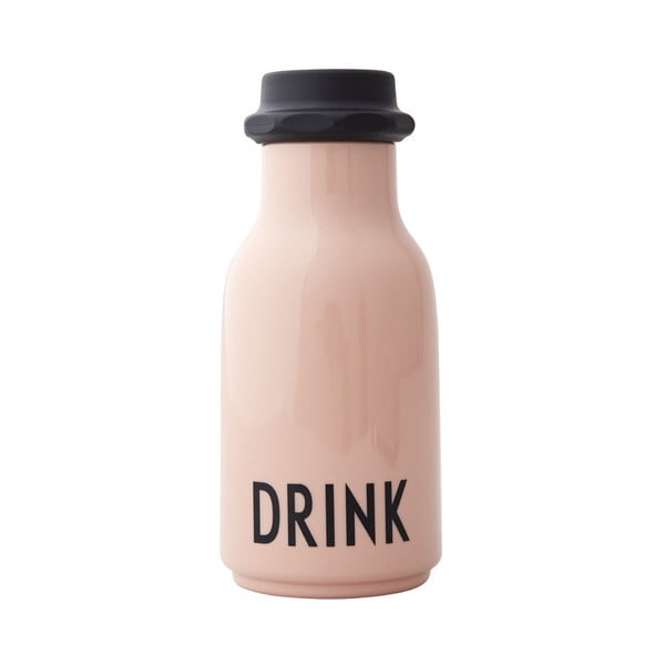 Różowa dziecięca butelka Design Letters Drink, 330 ml