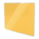 Żółta szklana tablica magnetyczna Leitz Cosy, 60x40 cm