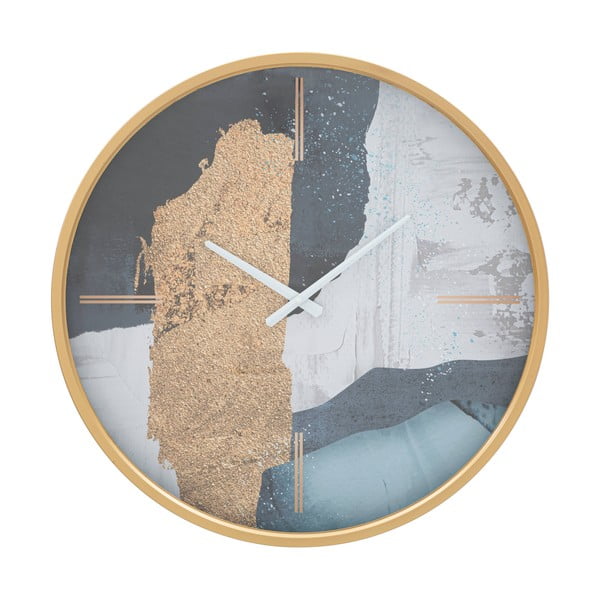 Niebieski zegar ścienny Mauro Ferretti Art, ø 60 cm