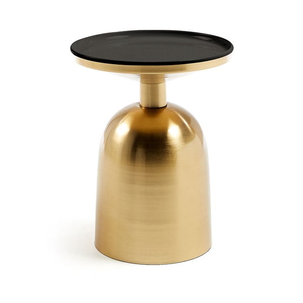 Stolik w złotym kolorze Kave Home Physic, ø 37 cm