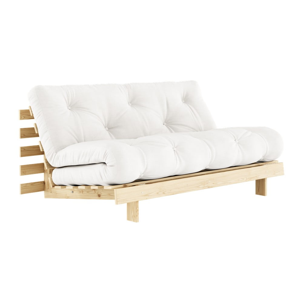 Фото - Диван Sofa rozkładana w naturalnym kolorze 160 cm Roots – Karup Design biały,beż