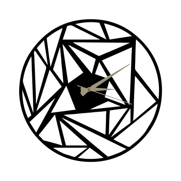 Metalowy zegar Peony, 60x50 cm