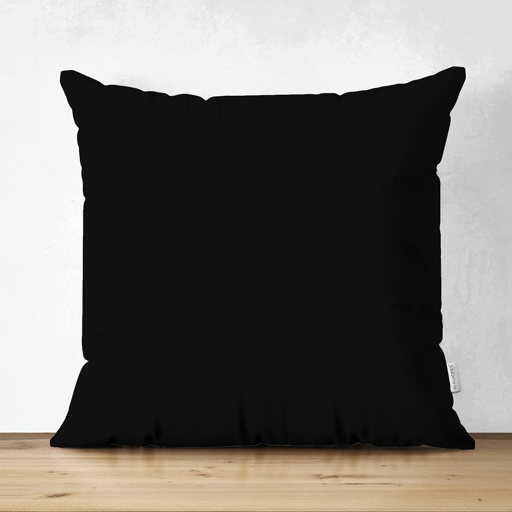 Czarna poszewka na poduszkę Minimalist Cushion Covers, 45x45 cm