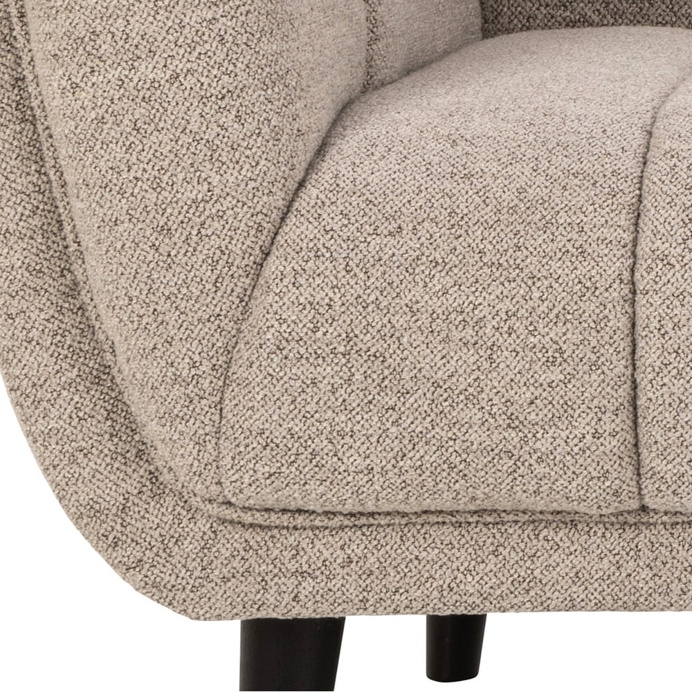 Beżowa sofa z materiału bouclé 218 cm Tampa – Actona