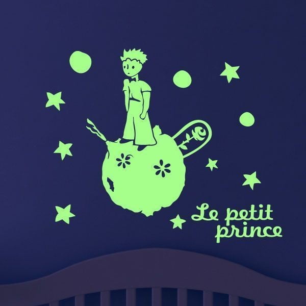 Naklejka świecąca w ciemności Ambiance Le Petit Prince, 25x20 cm