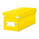 Żółte pudełko do przechowywania z pokrywką Leitz CD Disc, dł. 35 cm