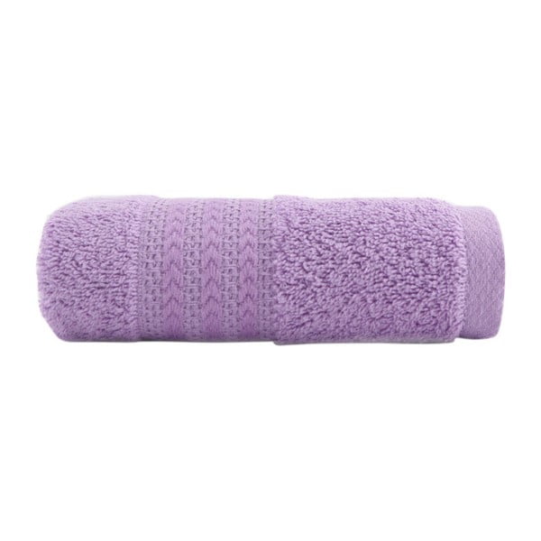 Fioletowy ręcznik z czystej bawełny Sunny, 30x50 cm