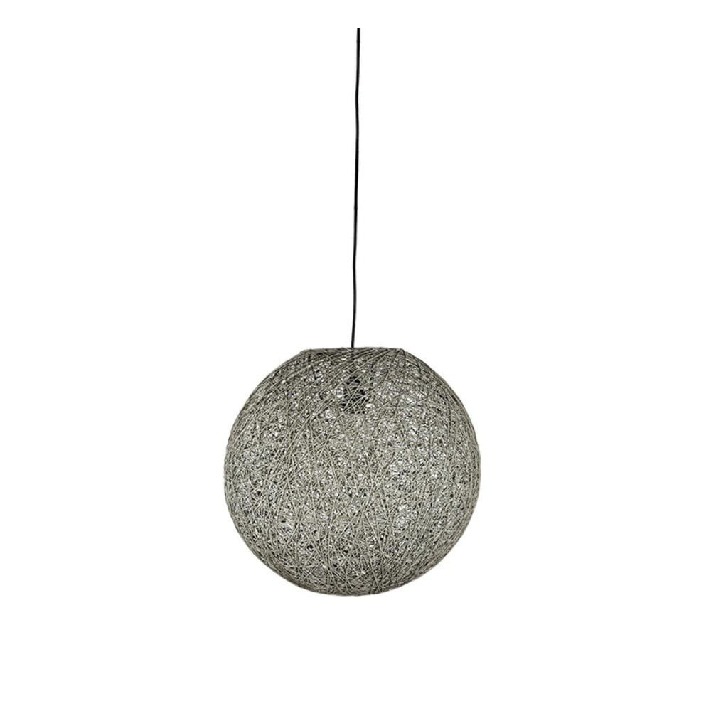Szara lampa wisząca LABEL51 Twist, ⌀ 30 cm