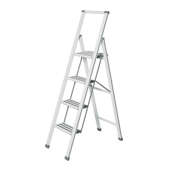 Biała drabina składana Wenko Ladder, wys. 153 cm
