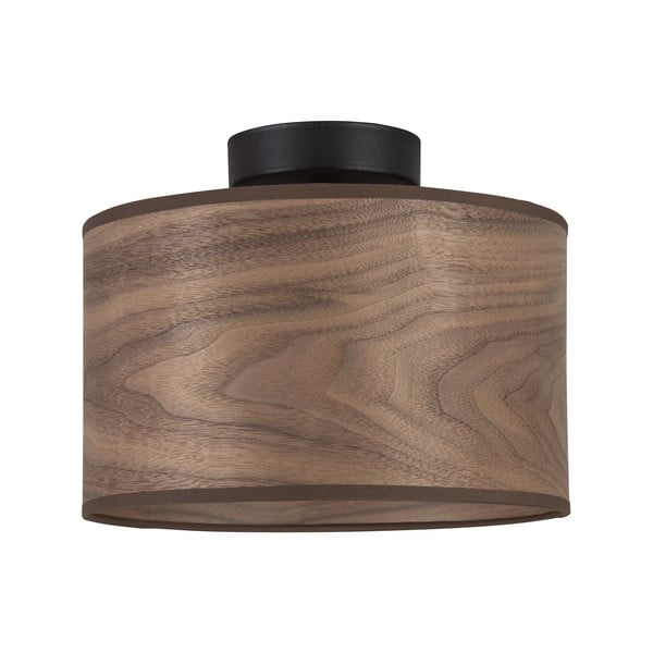 Lampa sufitowa z kloszem z drewna orzechowego Sotto Luce TSURI S