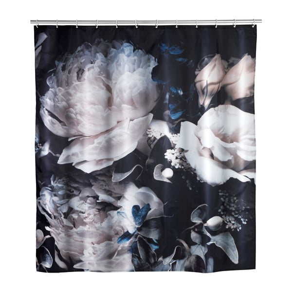 Zasłona prysznicowa odpowiednia do prania Wenko Peony, 180x200 cm