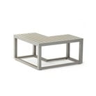Szary aluminiowy stolik ogrodowy Ezeis Spring L