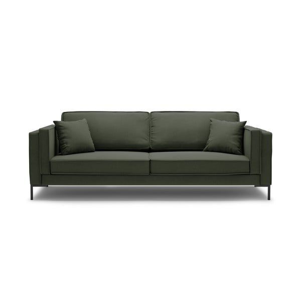 Ciemnozielona sofa Milo Casa Attilio, 230 cm
