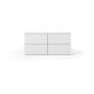 Biała komoda z szufladami TemaHome Join, 120x54 cm