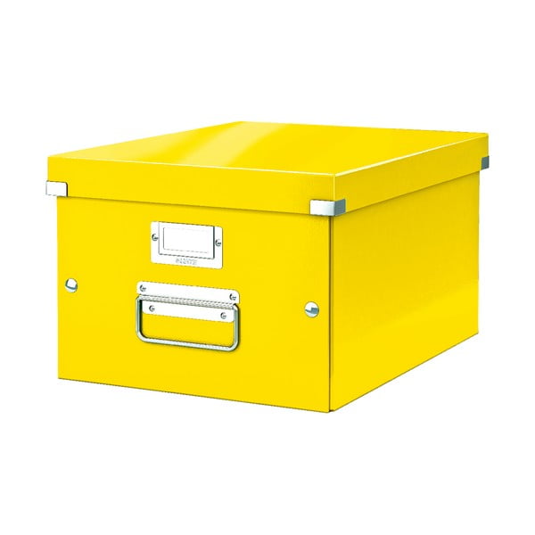 Żółte pudełko do przechowywania Leitz Universal, dł. 37 cm