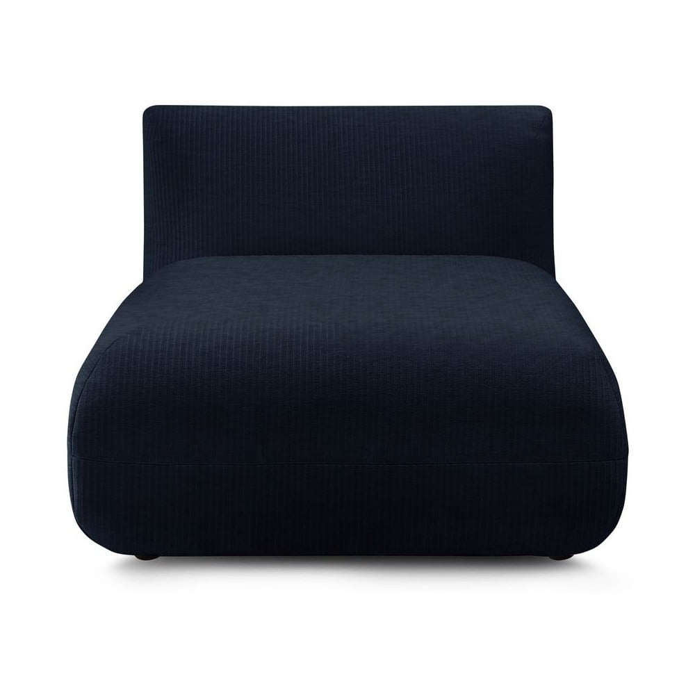 Фото - Інші меблі Ciemnoniebieski sztruksowy moduł sofy Lecomte – Bobochic Paris niebieski,d