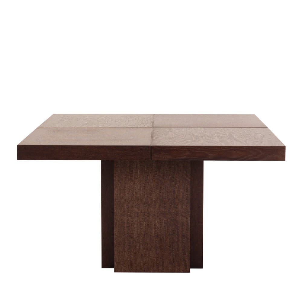 Ciemnobrązowy stół do jadalni TemaHome Dusk, 130x130 cm