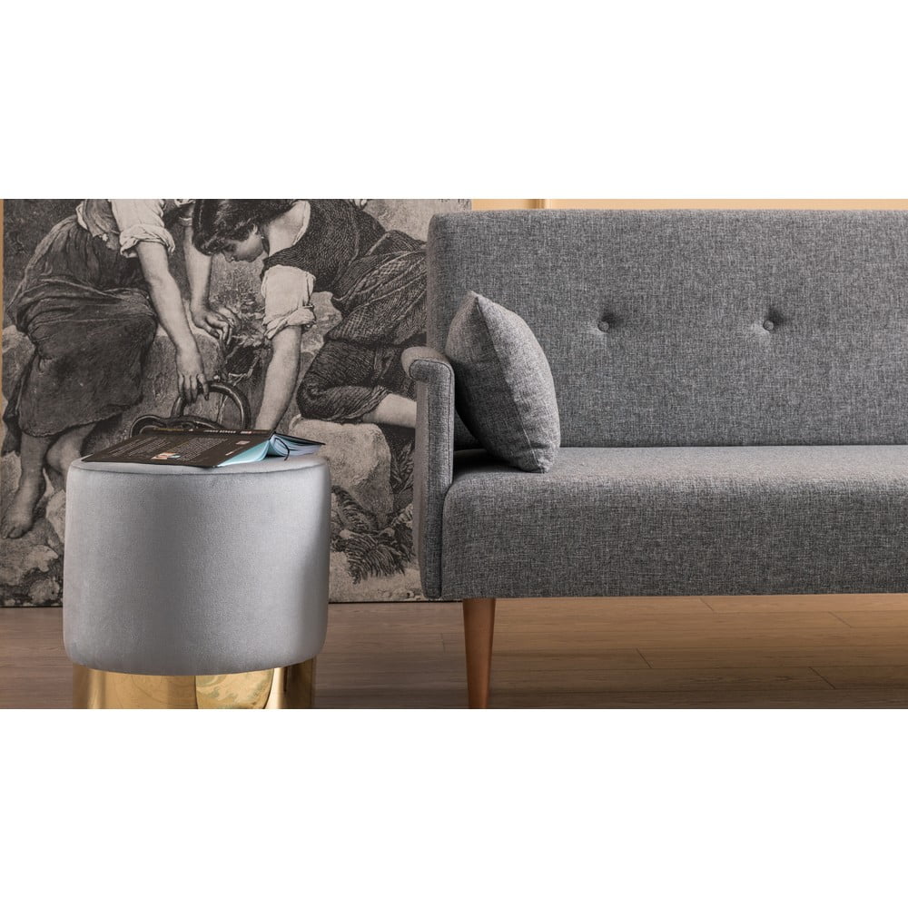 Szara sofa rozkładana Balcab Home Julia