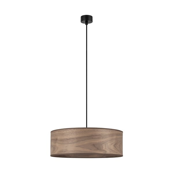 Lampa wisząca z kloszem z drewna orzechowego Sotto Luce TSURI XL