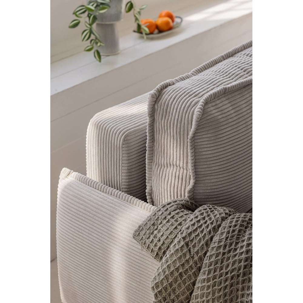 Pomarańczowa sztruksowa rozkładana sofa 218 cm Tori – Bonami Selection