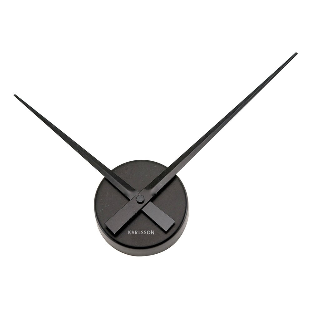 Czarny zegar ścienny Karlsson Mini