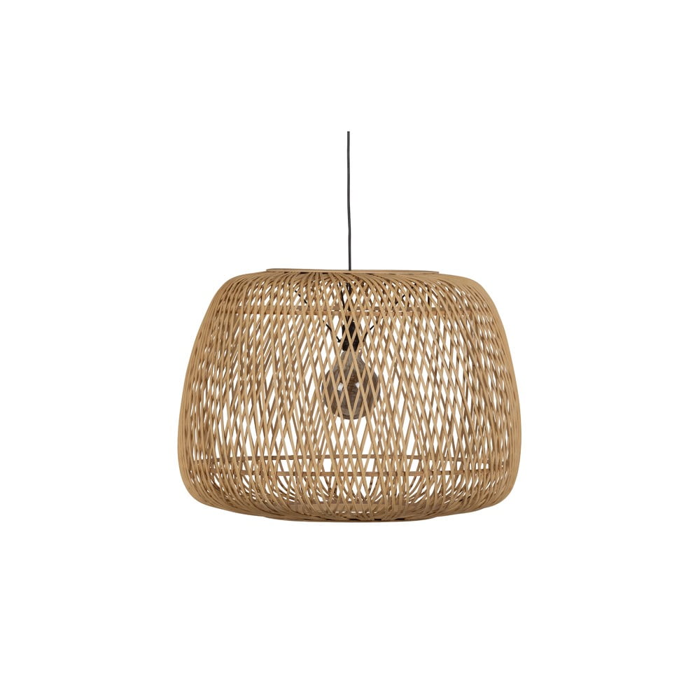 Naturalna lampa wisząca z bambusu WOOOD Moza, ø 70 cm